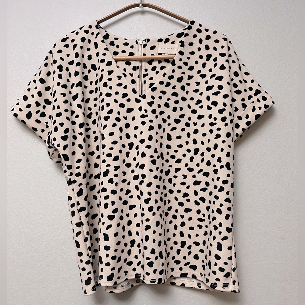 Melloday Zip Back Blouse, Sz Small